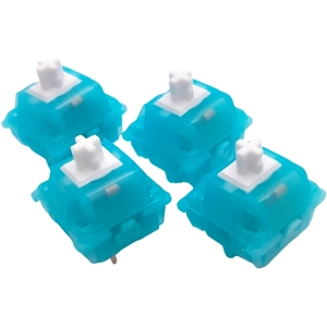 Tecsee Échantillons Gratuits Interrupteur Ciel Bleu Boîtier HPE POM Tige Tactile Linéaire 63.5 Double Ressort Or Jeu Clavier Mécanique Commutateur - Product Image 6