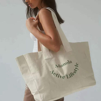 Sac de courses promotionnel en corde, grand format, design élégant, personnalisable avec logo, imprimé en sérigraphie, lavable, durable, écologique et recyclable