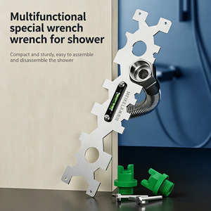 <span class=keywords><strong>Clé</strong></span> multifonctionnelle pour salle de bain 15-en-1, <span class=keywords><strong>clé</strong></span> universelle pour plomberie 7-32 mm avec niveau intégré - Product Image 2