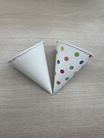 Manchon en papier conique jetable sur mesure pour cornets de crème glacée, qualité alimentaire, imperméable, emballage en tube, gobelet en papier pour crème glacée
