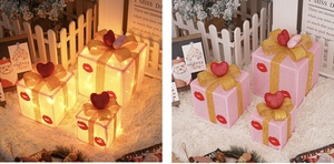 Ensemble de 3 lampes de nuit LED, décoration lumineuse de Noël pour la décoration de mariage et cadeau de fête pour la chambre des filles - Product Image 5