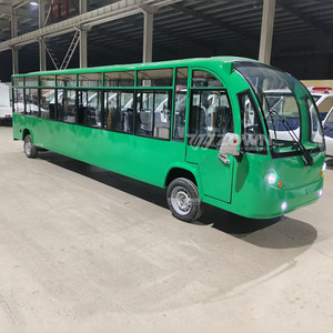 รถบัสไฟฟ้าชมวิวแบบโค้งด้านหน้า ยี่ห้อ ZOWN  ความเร็วต่ำ สำหรับนักท่องเที่ยว  บรรทุกผู้โดยสาร 8-23 ที่นั่ง รับประกัน 2 ปี - Product Image 1