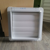 Composants de volets de ventilation verticaux en PVC pour ventilateur à cône en fibre de verre - Volets de ventilation par gravité pour serre, revêtement UV durable