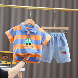 Dernières tendances de la mode 2022, ensembles de vêtements d'été pour enfants, prix ultra-bas, vêtements arc-en-ciel de dessin animé, vêtements pour bébé garçon de 3 ans - Product Image 3