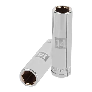 BOX 6 Douille longue de 14 mm, 6 points, entraînement 1/2 po, TRUPER - Product Image 1