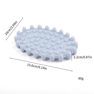 Jabonera de Silicona con Drenaje, Soporte para Jabón en Barra para Ducha, Baño y Fregadero de Cocina, Bandeja Auto-Drenante Tipo Cascada - Product Image 2