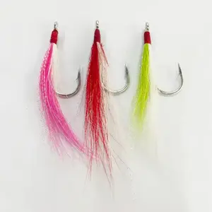 Saltwater Fishing Jig Fishing Plugs Lure Bucktail Teasers Fishing Hook Fluke Rig