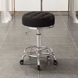K Chair with pulley rotation and <b>height</b> <b>adjustment</b> nail salon round <b>stool</b> barber shop swivel chair salon specialty - Product Image 1