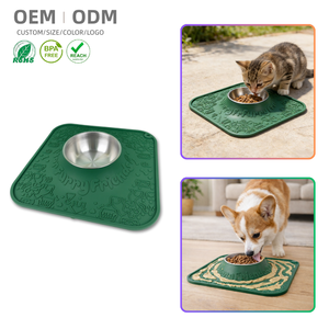 Özel BPA İçermeyen 2'si 1 Arada Kaymaz Vakumlu Bardaklar Yavaş Besleme Kabı Su Geçirmez Evcil Hayvan Yalama Matı Köpek ve Küçük Hayvanlar İçin Yemek Altlığı - Product Image 1