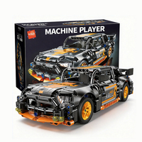 Vente en gros usine : Ensemble de blocs de construction de voitures de course à rétrofriction, modèle de voiture de sport à l'échelle 1:18, jouet de construction en briques, prêt à être expédié