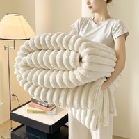 Groothandel Polyester Pluche Flanellen Airco-Dekbed Dikke Fluweel Moderne Minimalistische All-Season Dekbed