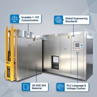 Machine de compostage pour le recyclage des déchets alimentaires, transforme les restes organiques de cuisine en compost, 1-10t/jour