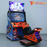 Sno Cross Coin Operated 3D Motorcycle Racing Arcade Game Machine Driving Simulator Indoor Game Center Metal Plastic English TT