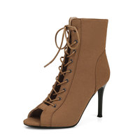 Chaussures de danse latine pour femmes, talons aiguilles sexy, respirantes, pour la salle de bal
