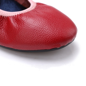 Nuovo modello da donna scarpe da ballo in pelle <span class=keywords><strong>classica</strong></span> Ballerina morbida Sole palestra pieghevole da donna scarpe basse - Product Image 5