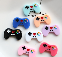 Kawaii Mix Flat Back Cabochon contrôleur de jeu vidéo breloques en résine pour porte-clés boucle d'oreille collier pendentifs fabrication de bijoux