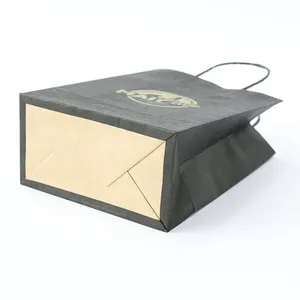 Custom Logo Luxury White Ivory Card Board Art Paper Bag Cardboard Paper Gift Bag With Handles