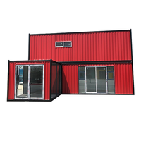 Maison préfabriquée légère en acier 20 pieds préfabriquée emballage plat maison modulaire en conteneur ondulé pour usage domestique