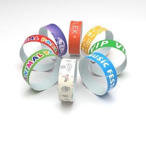 Pulseras Desechables Personalizables de Tyvek Multicolores, Boletos de Admisión VIP para Parques de Atracciones, Resistentes al Agua y a Desgarros, Promocionales - Product Image 1