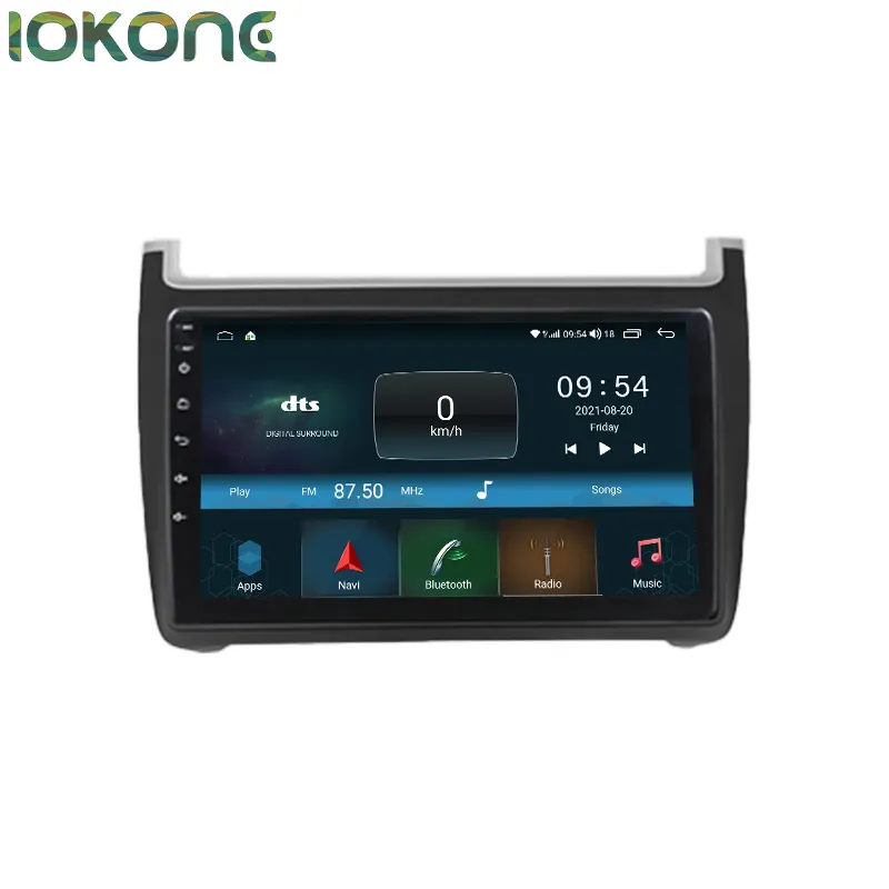 IOKONE TS10 7862 Octa Core 4G 64G 9 pollici IPS schermo 2 Din Android lettore Dvd per Volkswagen POLO 2012-2018