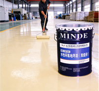 Peinture époxy bicomposante haute performance, auto-nivelante, anti-corrosion, revêtement de sol pour entrepôts industriels MINDE