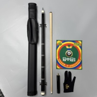 Tongkat Biliar Grosir Pabrik, Shaft Maple Solid 1/2 Split, Tip 12.5mm, Tongkat Biliar Radial Pin untuk Snooker & Biliar