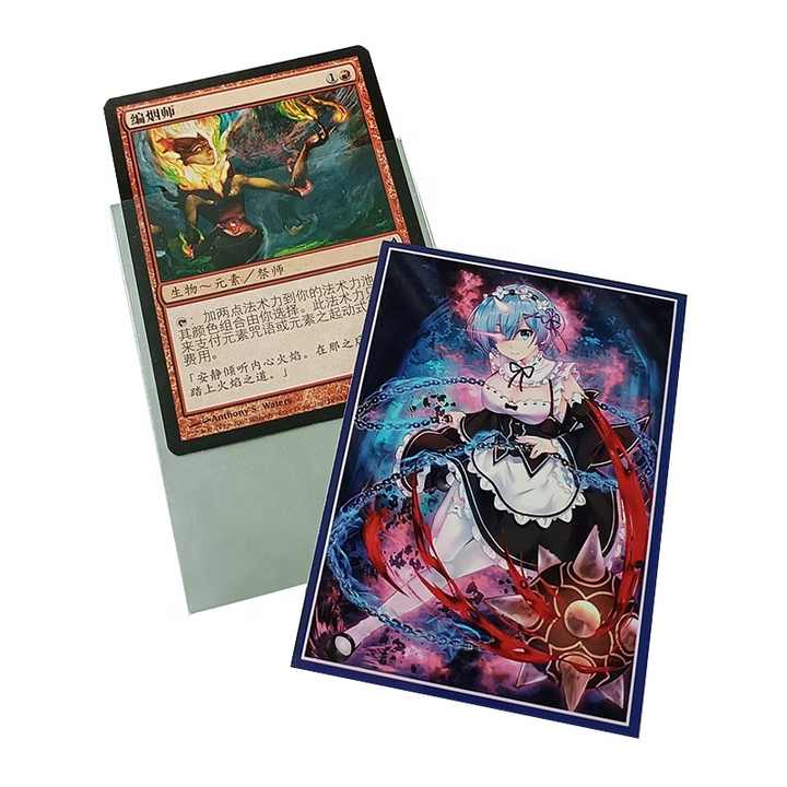 custom holographic card sleeves VEHASAYO Sleeves, Laser Flashing Shiny Design, Make Your Own Trading Collectible Card Protector, Compatible with Yugioh & Magic The Gathering – MTG, TCG, OCG : Toys & Games or draw 100 Premium Holographic Card Sleeves