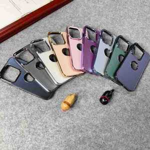 โลหะเดิมกรณีไร้สาย<span class=keywords><strong>ชาร์จ</strong></span>แม่เหล็กโลโก้หลุมปกหลังสําหรับ<span class=keywords><strong>iPhone</strong></span> 15 Por Max 14 13 12 <span class=keywords><strong>11</strong></span> Pro Maxโทรศัพท์กรณี - Product Image 3