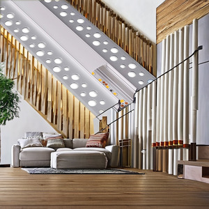 แถบไฟอะลูมิเนียมอัลลอยด์ซีรีส์ 6000 ของ CNW แบบปรับแต่งได้ สำหรับไฟตกแต่ง T3-T8 รูปทรงแบน ตัดได้ - Product Image 2