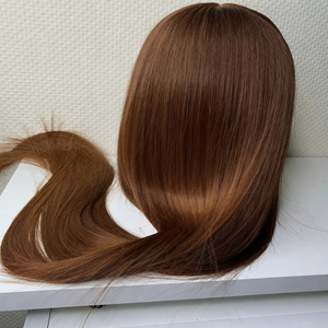 Parrucca Liscia con Frontale in Pizzo 13x4, 100% <span class=keywords><strong>Capelli</strong></span> Umani, Colore Marrone <span class=keywords><strong>Chiaro</strong></span>, Può Essere Permanente e Tintura - Product Image 4