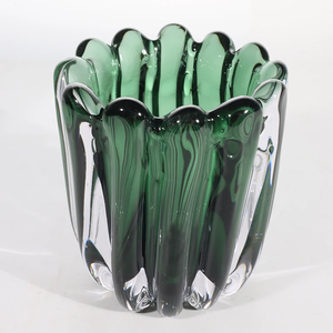 Centro de Mesa de Cristal Art Deco con Borde Festoneado para Decoración de Bodas y Hogar - Product Image 6