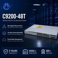 Commutateur d'entreprise géré StackWise-160 Catalyst C9200-48T 48 ports Gigabit Data Modular Uplink pour réseau en gros
