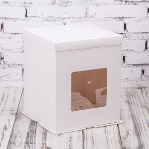 กล่องเค้กแบบใช้แล้วทิ้งกล่องใส่เค้กคัพ<span class=keywords><strong>เค้ก</strong></span>ขนมหวานกล่องขนมปังสีขาวปรับแต่งได้ตามต้องการ - Product Image 2