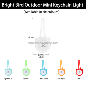 Sáng chim ngoài trời sạc Keychain Đèn pin cắm trại xách tay mini LED ánh sáng IP44 không thấm nước ABS + Silicon - Product Image 2