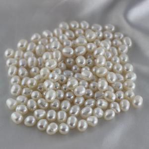 Wholesale Freshwater <b>Edison</b> Baroque Pearl 9-10mm Avocado Color Strong <b>Light</b> Irregular Headstock Loose Bare Pearls - Product Image 1