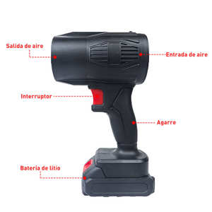 Souffleur d'air électrique sans fil X3 MINI de qualité industrielle et DIY, aspirateur compact rechargeable 1000 CFM 250 mph - Product Image 2