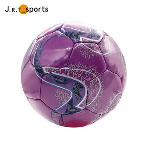 Juego de luz al aire libre Uso Deportes morados Balón de fútbol profesional fresco único