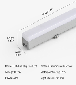JD-DMX IP65 không thấm nước RGB cho tường máy giặt <span class=keywords><strong>LED</strong></span> tuyến tính mặt tiền Đèn Ngoài Trời Nhôm Cơ thể DC xây dựng cảnh quan phác thảo - Product Image 4