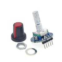 BSSY) 1 pièce Potentiomètre à codeur rotatif 5V Module de commande numérique audio rotatif rond avec bouton et capuchon
