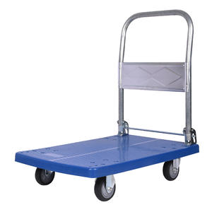 Chariot poussoir chariot à plate-forme mobile camion à main 4 roues chariot à plate-forme pliable - Product Image 5