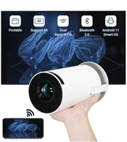 Proyector HY300 Pro de 720P y 160 ANSI Lúmenes, Portátil, con Cuatro Núcleos, Android 14, WiFi Dual, Video 4K, Cine en Casa, Gran Oferta en Europa