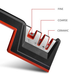 Konoll المهنية شحذ سكين التنغستن الصلب + الماس + طحن السيراميك مع مقبض ABS بيئة العمل مع قاعدة سيليكون المطاط - Product Image 3