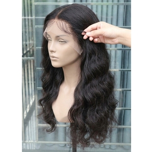 Luxury Long Wavy Human Hair <b>Wig</b> Natural <b>Black</b> Virgin Hair Soft Body Wave <b>Wig</b> for Women Factory Direct Wholesale Supply - Product Image 3