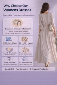 Vestido <span class=keywords><strong>Maxi</strong></span> para Mujer, Sin Mangas, con Volantes en Capas, Cuello Redondo, Vestido de Verano Informal, Holgado, Blanco, Largo, con Logotipo Personalizado OEM - Product Image 6