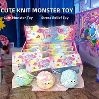 Peluche Monstre en Caoutchouc Douce et Mignonne, Jouet Créatif Anti-Stress à Presser avec Rebond Lent, pour les 14 ans et plus, Unisexe