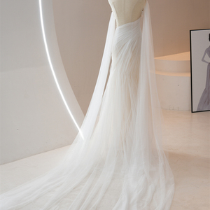 Robes de mariée formelles en tulle vintage à volants RL316 - Product Image 5