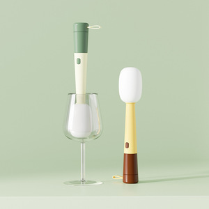 Plastic Microphone Cup Brush Three-in-One Cleaning Tool for Cup Lid Mouth Milk Bottle - Product Image 4
