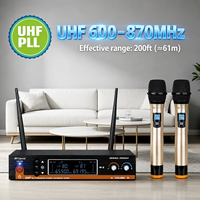 Mikrofon Nirkabel UHF Profesional JIN JUE UA-X3 Harga Pabrik, Ringan dan Portabel untuk Panggung, Karaoke, dan Pengajaran