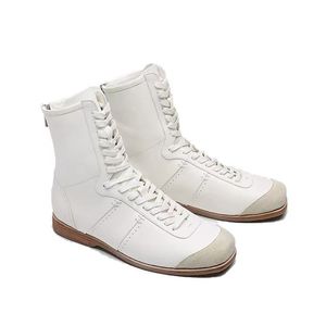 Bottes <span class=keywords><strong>Chelsea</strong></span> Marten Style Loisir pour Hommes et Femmes, Chaussures d'Entraînement Hiver Haut de Gamme en Cuir Microfibre à Embout en Acier - Product Image 2