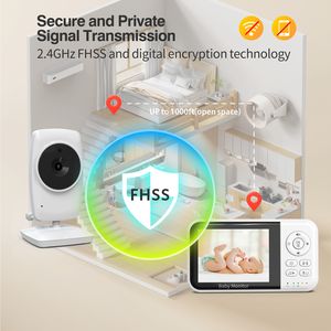 Meilleure vente Moniteur pour bébé 3.2 pouces Vidéo sans fil Caméra pour bébé Modèle ECO Moniteur pour bébé bon marché - Product Image 6